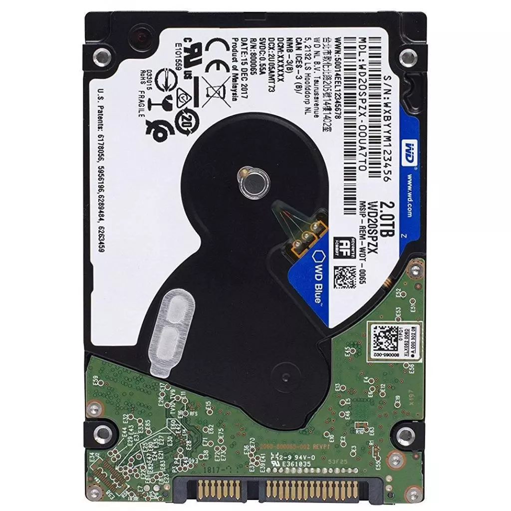 Жесткий диск для ноутбука 2.5" 2TB WD (WD20SPZX) - 1 Жесткий диск для ноутбука 2.5" 2TB WD (WD20SPZX) - 1