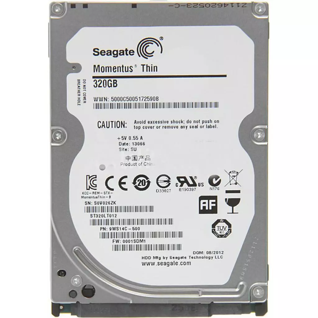 Жесткий диск для ноутбука 2.5" 320GB Seagate (# 1DG14C-899 / ST320LT012-WL-FR #)