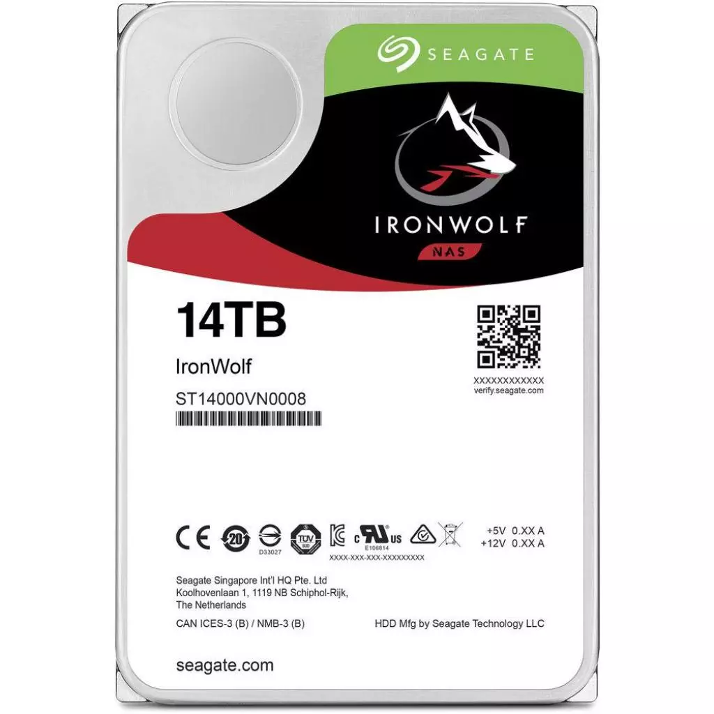 Жесткий диск 3.5" 14TB Seagate (ST14000VN0008)