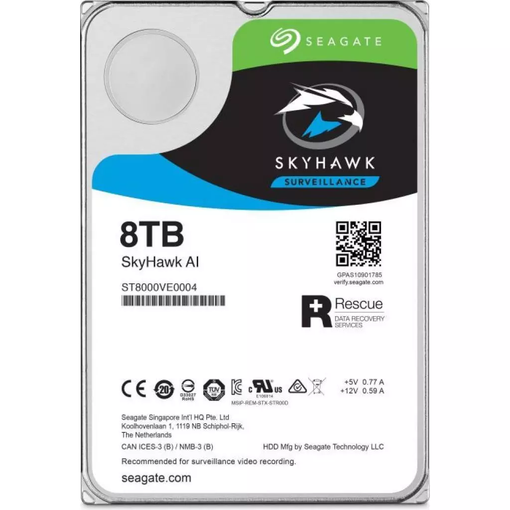 Жесткий диск 3.5" 8TB Seagate (ST8000VE0004)