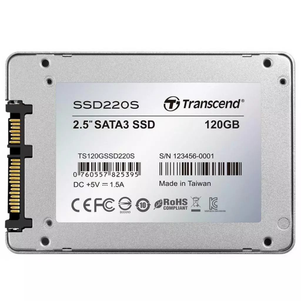 Накопитель SSD 2.5" 120GB Transcend (TS120GSSD220S) - 1 Накопитель SSD 2.5" 120GB Transcend (TS120GSSD220S) - 1