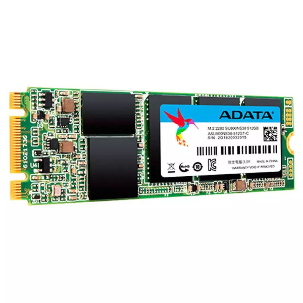 Накопитель SSD M.2 2280 512GB ADATA (ASU800NS38-512GT-C) - 1