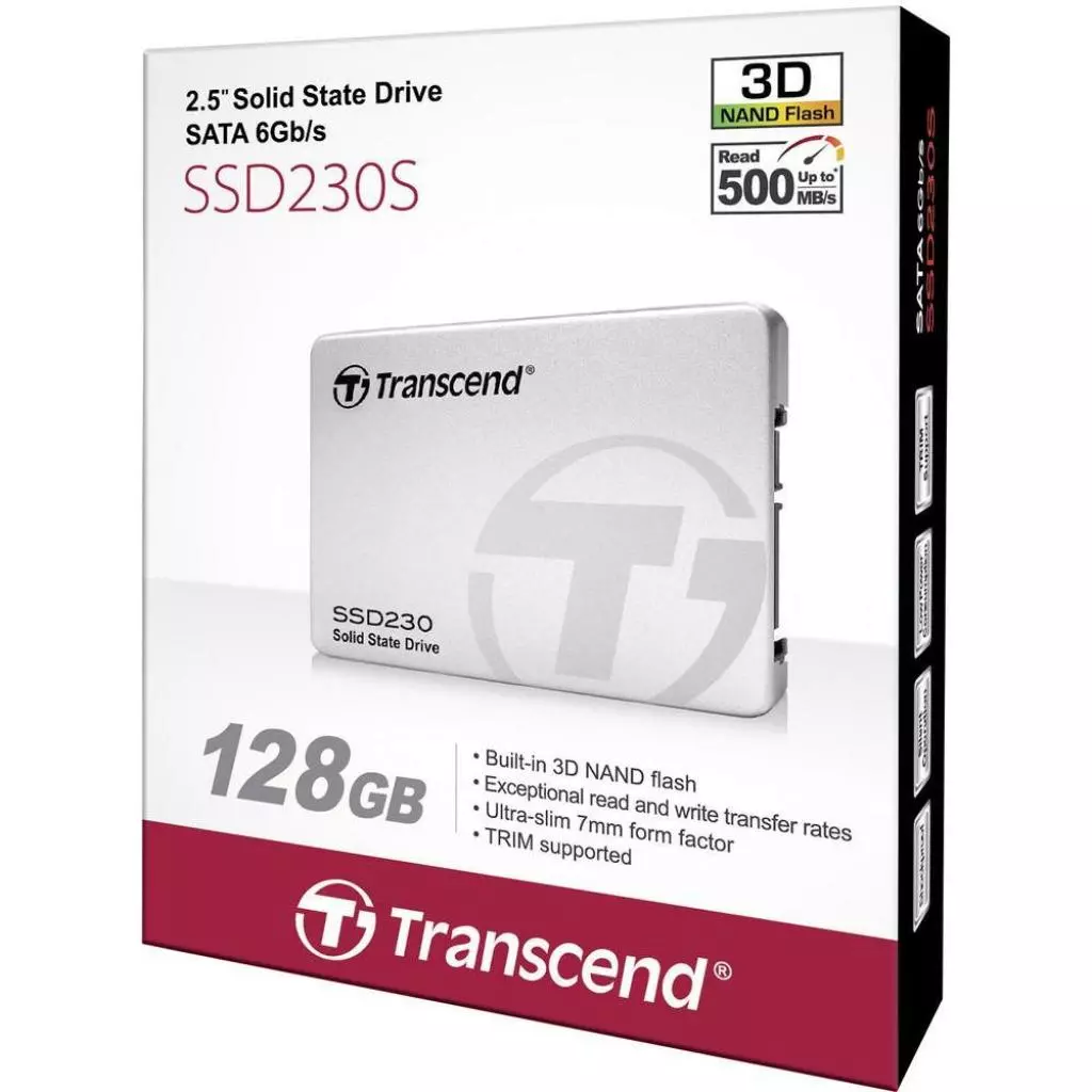 Накопитель SSD 2.5" 128GB Transcend (TS128GSSD230S) - 3 Накопитель SSD 2.5" 128GB Transcend (TS128GSSD230S) - 3
