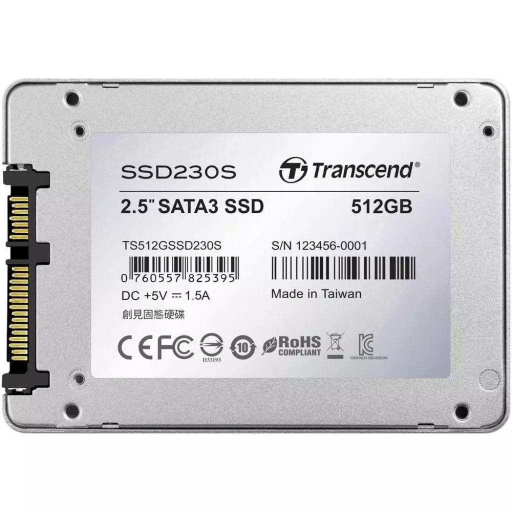 Накопитель SSD 2.5" 512GB Transcend (TS512GSSD230S) - 2 Накопитель SSD 2.5" 512GB Transcend (TS512GSSD230S) - 2