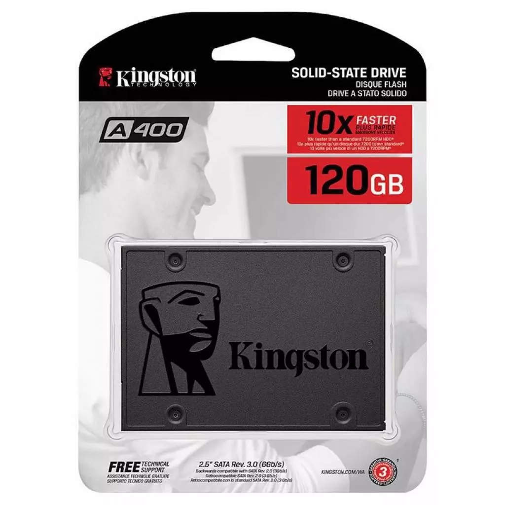 Накопитель SSD 2.5" 120GB Kingston (SA400S37/120G) - 4 Накопитель SSD 2.5" 120GB Kingston (SA400S37/120G) - 4