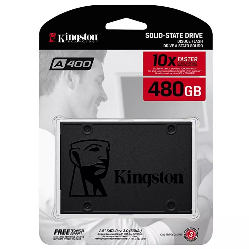 Накопитель SSD 2.5" 480GB Kingston (SA400S37/480G) - 4 Накопитель SSD 2.5" 480GB Kingston (SA400S37/480G) - 4