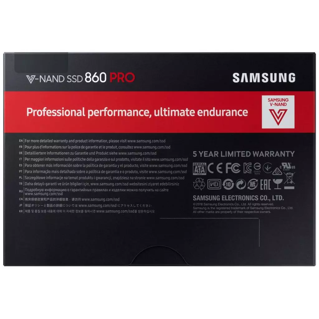 Накопитель SSD 2.5" 256GB Samsung (MZ-76P256BW) - 6 Накопитель SSD 2.5" 256GB Samsung (MZ-76P256BW) - 6