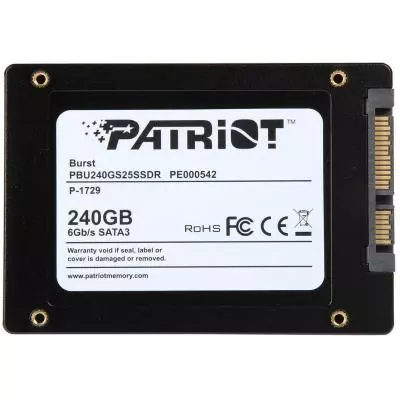 Накопитель SSD 2.5" 240GB Patriot (PBU240GS25SSDR) - 4 Накопитель SSD 2.5" 240GB Patriot (PBU240GS25SSDR) - 4