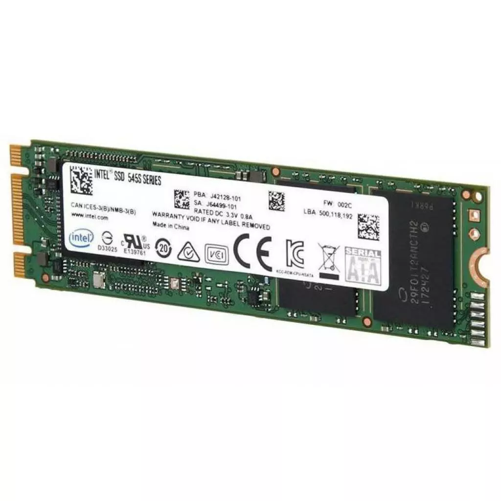Накопитель SSD M.2 2280 512GB INTEL (SSDSCKKW512G8X1) - 2