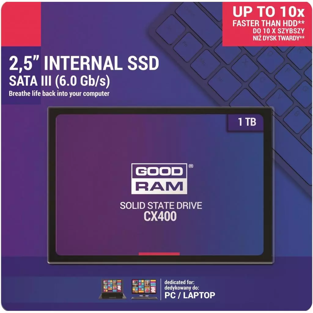 Накопитель SSD 2.5" 1TB Goodram (SSDPR-CX400-01T) - 4 Накопитель SSD 2.5" 1TB Goodram (SSDPR-CX400-01T) - 4