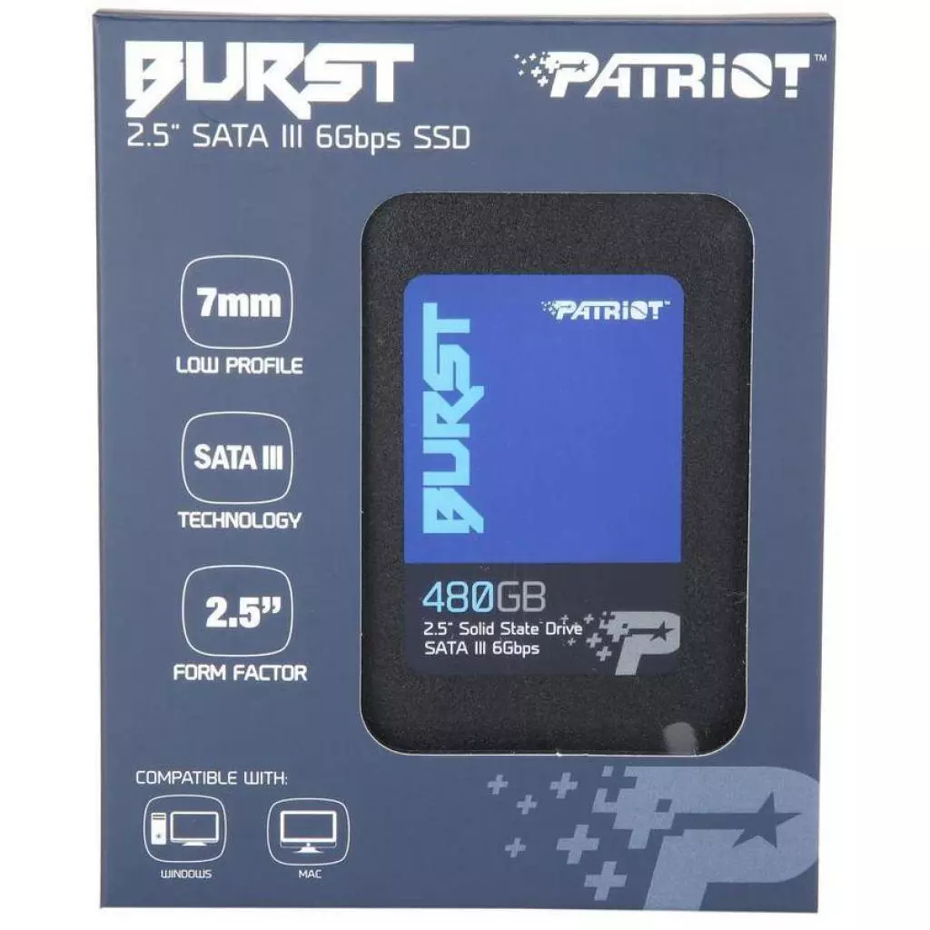 Накопитель SSD 2.5" 480GB Patriot (PBU480GS25SSDR) - 4 Накопитель SSD 2.5" 480GB Patriot (PBU480GS25SSDR) - 4