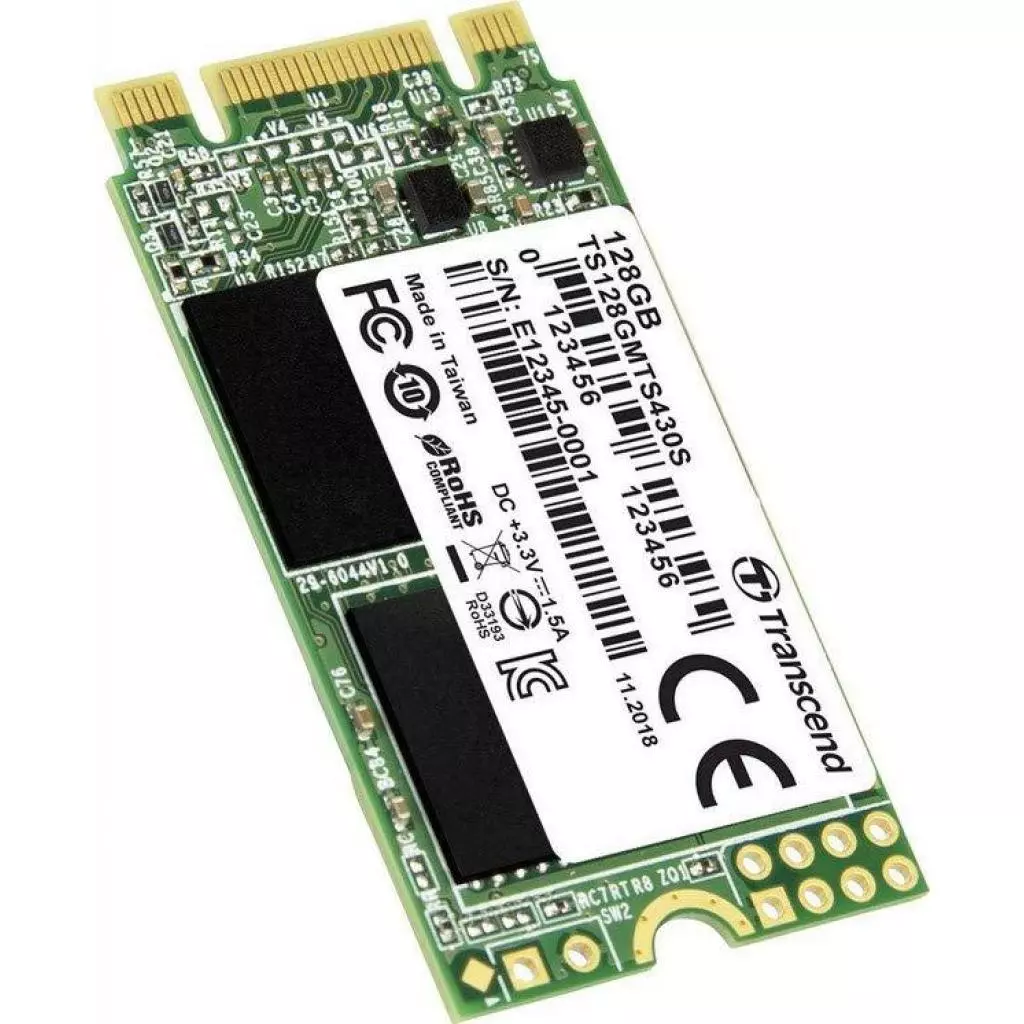 Накопитель SSD M.2 2242 128GB Transcend (TS128GMTS430S) - 2 Накопитель SSD M.2 2242 128GB Transcend (TS128GMTS430S) - 2