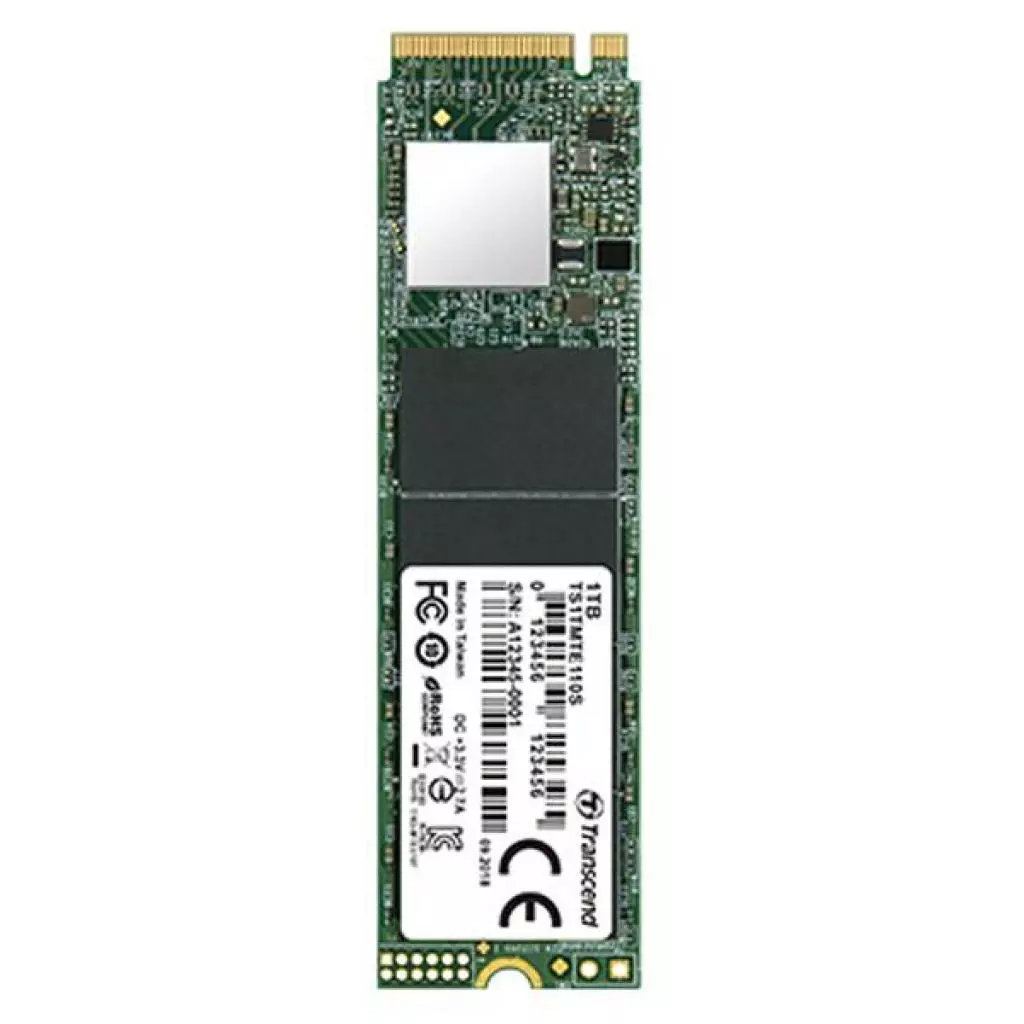 Накопитель SSD M.2 2280 1TB Transcend (TS1TMTE110S) - 2