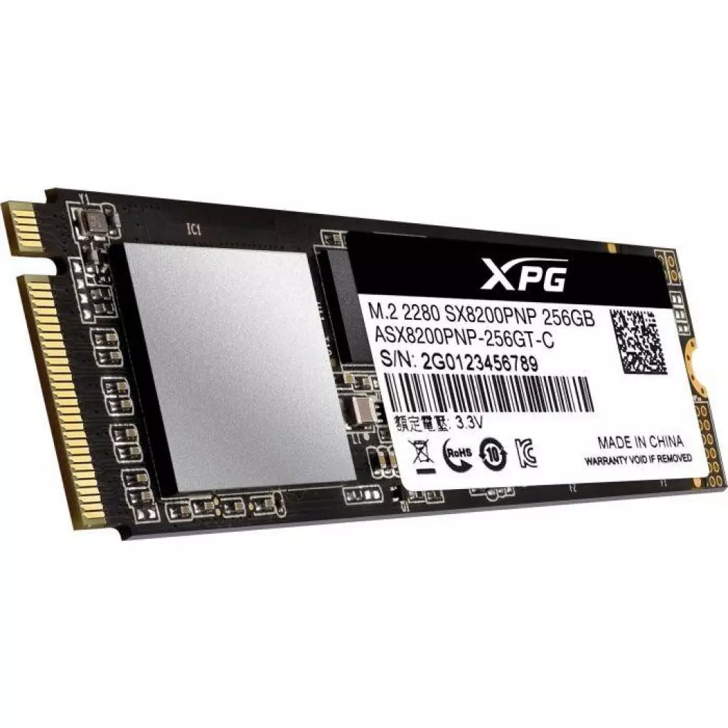 Накопитель SSD M.2 2280 256GB ADATA (ASX8200PNP-256GT-C) - 1 Накопитель SSD M.2 2280 256GB ADATA (ASX8200PNP-256GT-C) - 1