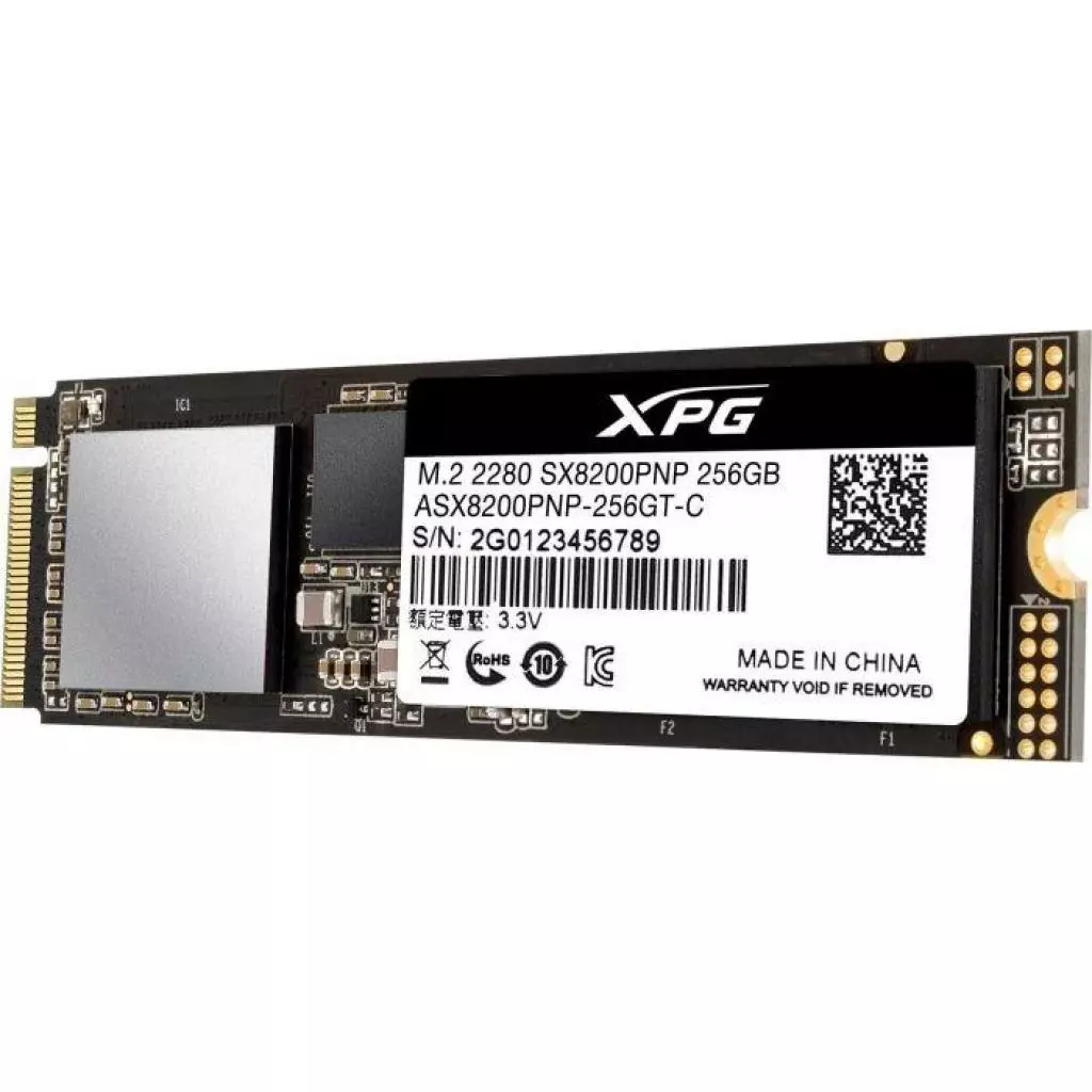Накопитель SSD M.2 2280 256GB ADATA (ASX8200PNP-256GT-C) - 2 Накопитель SSD M.2 2280 256GB ADATA (ASX8200PNP-256GT-C) - 2