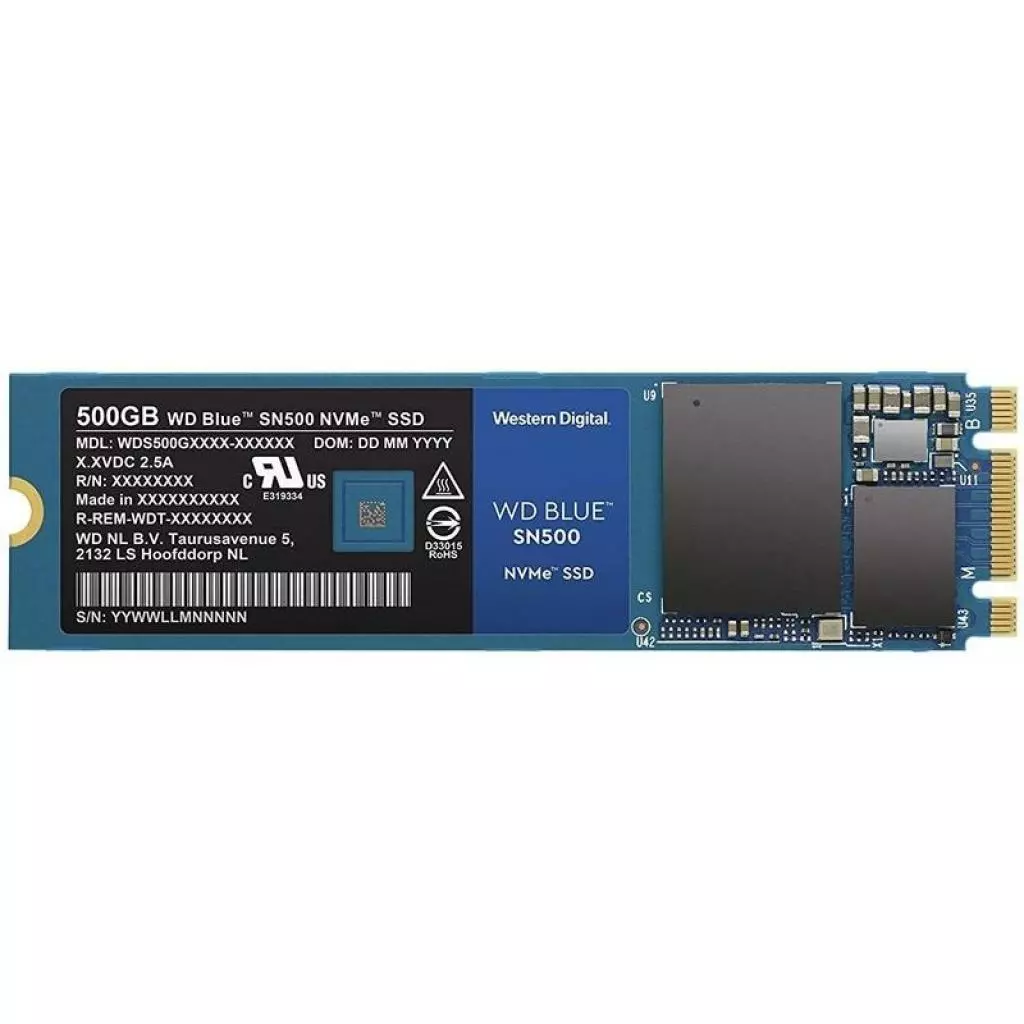 Накопитель SSD M.2 2280 500GB WD (WDS500G1B0C) - 2 Накопитель SSD M.2 2280 500GB WD (WDS500G1B0C) - 2