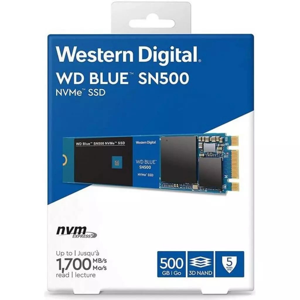Накопитель SSD M.2 2280 500GB WD (WDS500G1B0C) - 3 Накопитель SSD M.2 2280 500GB WD (WDS500G1B0C) - 3