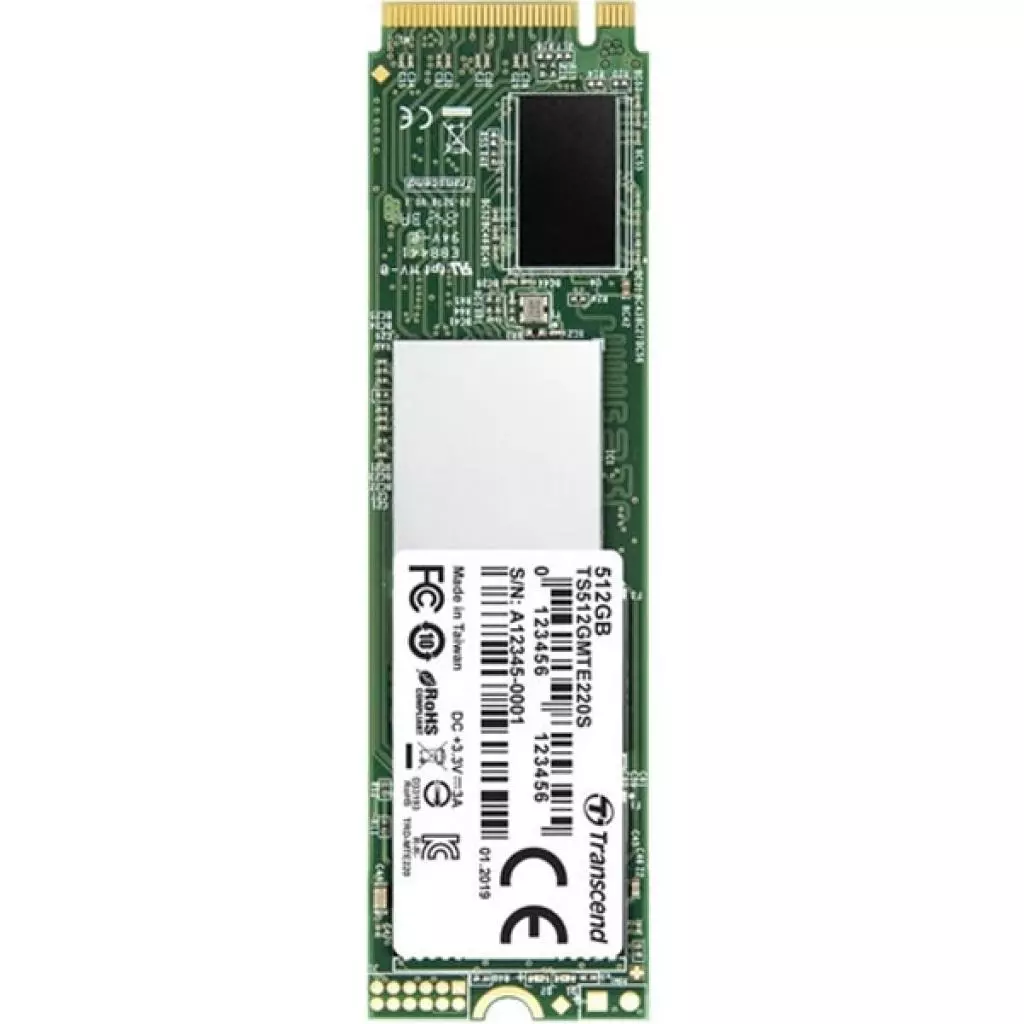 Накопитель SSD M.2 2280 512GB Transcend (TS512GMTE220S)