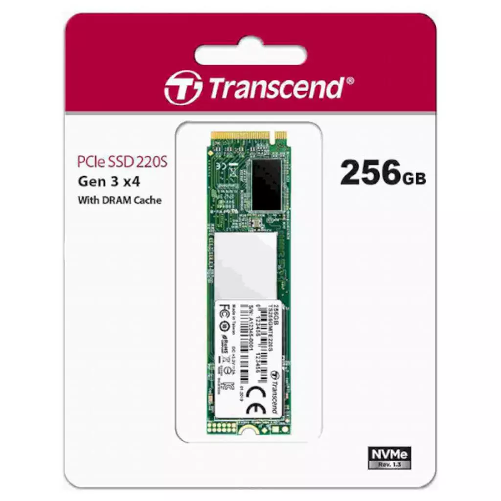 Накопитель SSD M.2 2280 256GB Transcend (TS256GMTE220S) - 1 Накопитель SSD M.2 2280 256GB Transcend (TS256GMTE220S) - 1