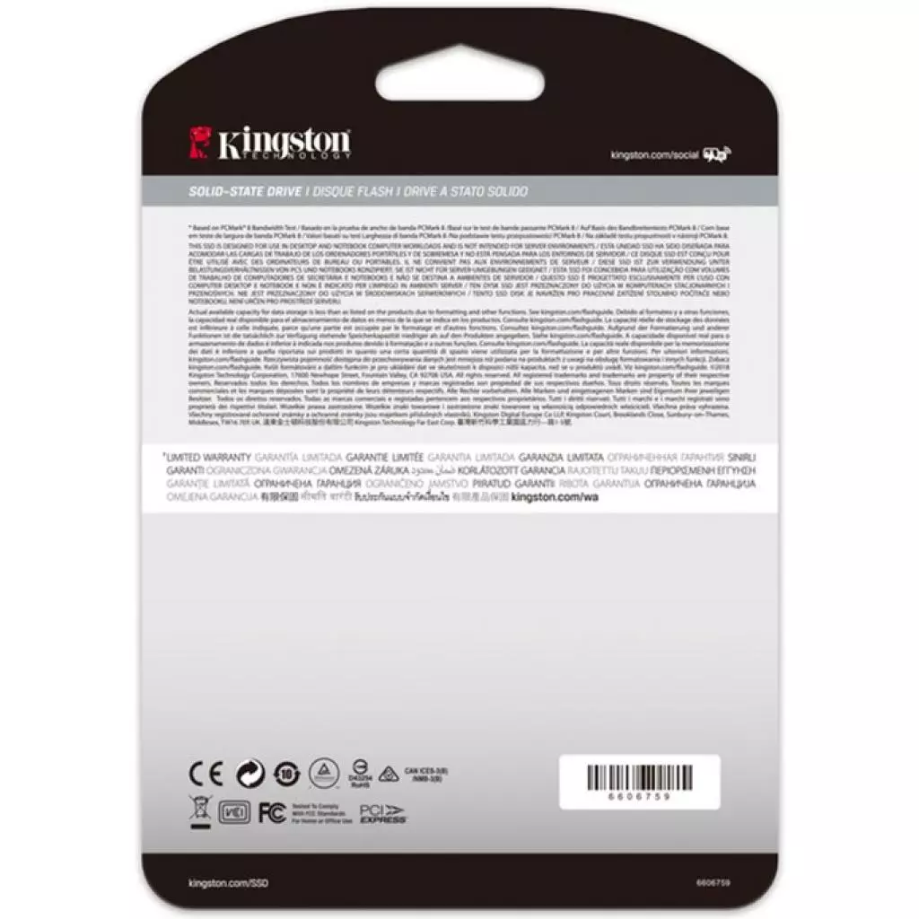 Накопитель SSD M.2 2280 2TB Kingston (SKC2000M8/2000G) - 3
