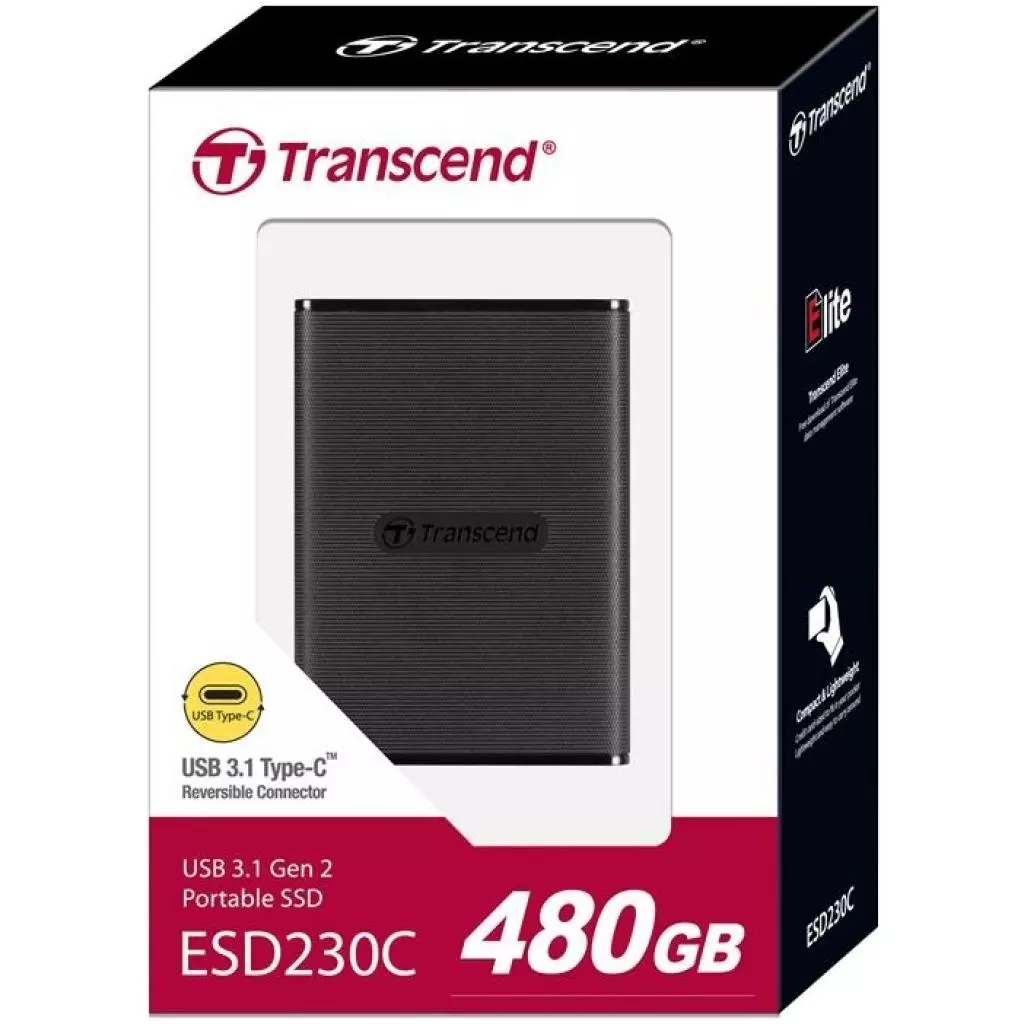 Накопитель SSD USB 3.1 480GB Transcend (TS480GESD230C) - 5