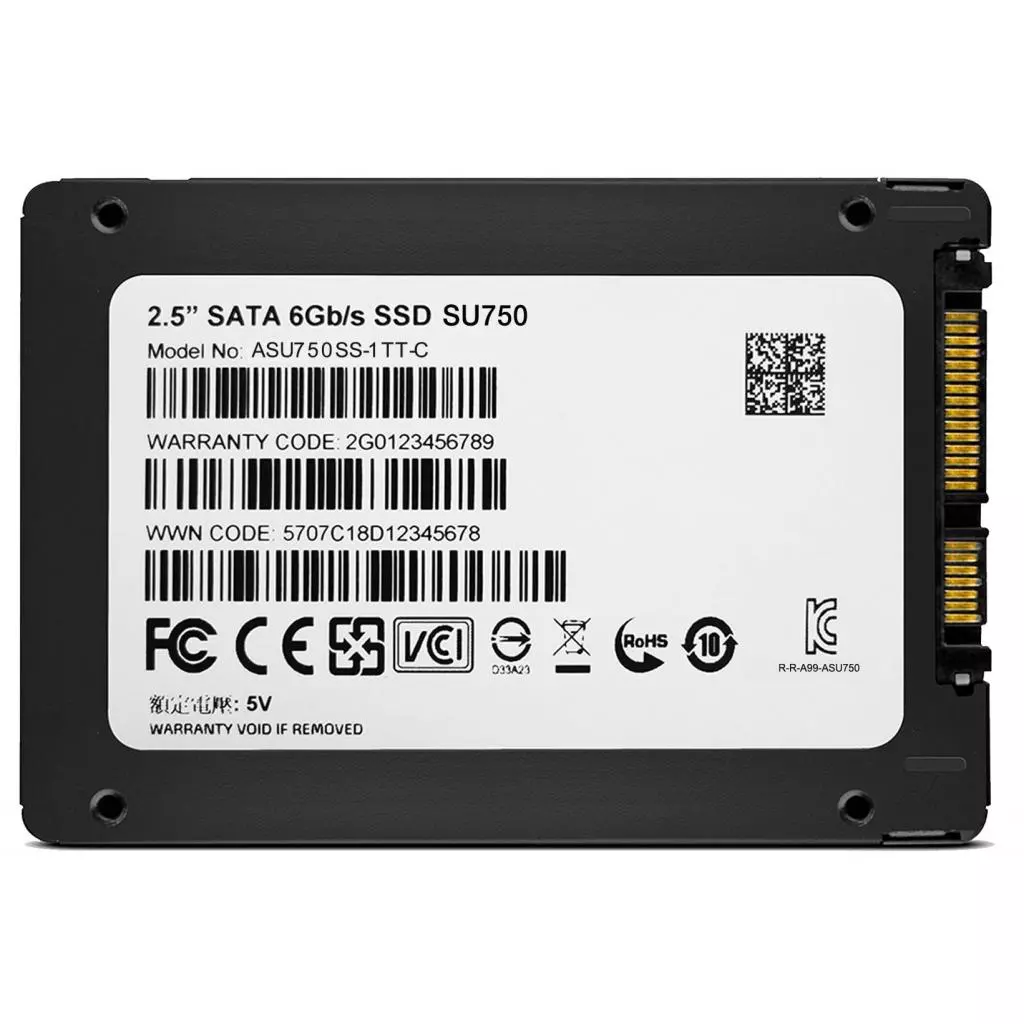 Накопитель SSD 2.5" 1TB ADATA (ASU750SS-1TT-C) - 3 Накопитель SSD 2.5" 1TB ADATA (ASU750SS-1TT-C) - 3