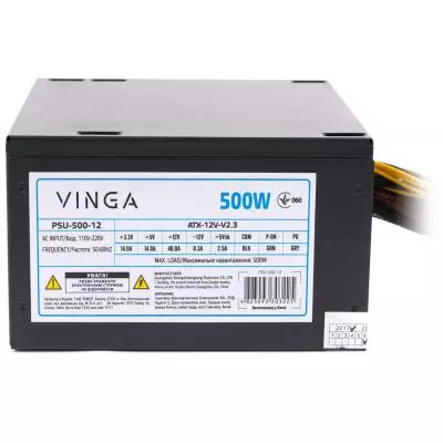 Блок питания Vinga 500W ОЕМ (PSU-500-12) - 11 Блок питания Vinga 500W ОЕМ (PSU-500-12) - 11