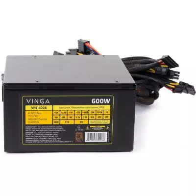 Блок питания Vinga 600W (VPS-600B) - 1 Блок питания Vinga 600W (VPS-600B) - 1