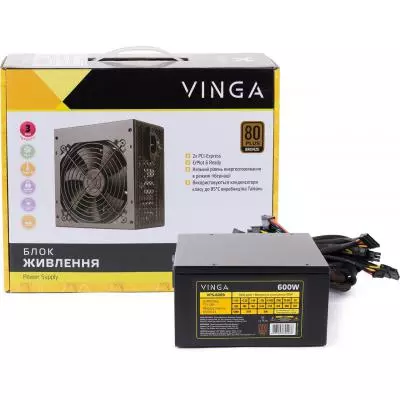 Блок питания Vinga 600W (VPS-600B) - 6 Блок питания Vinga 600W (VPS-600B) - 6