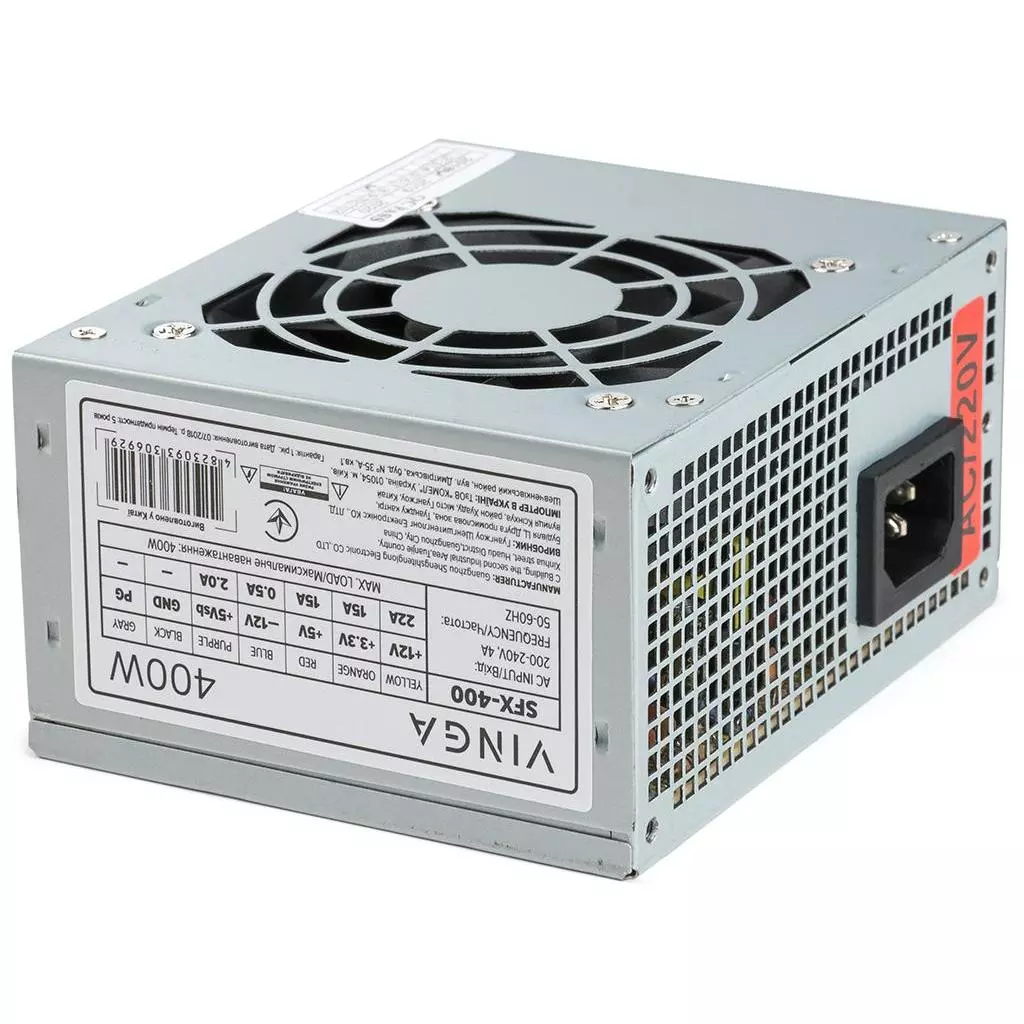 Блок питания Vinga 400W ОЕМ (SFX-400) - 9 Блок питания Vinga 400W ОЕМ (SFX-400) - 9