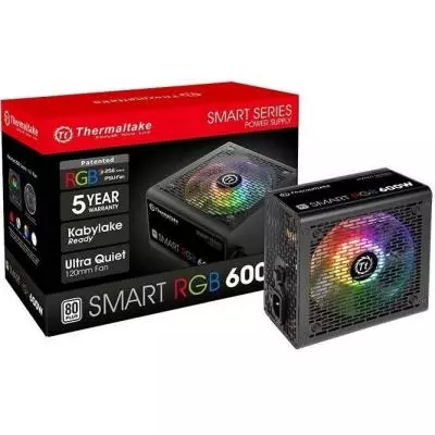 Блок питания ThermalTake 600W Smart RGB (PS-SPR-0600NHSAWE-1) - 3 Блок питания ThermalTake 600W Smart RGB (PS-SPR-0600NHSAWE-1) - 3