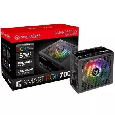 Блок питания ThermalTake 700W Smart RGB (PS-SPR-0700NHSAWE-1) - 3 Блок питания ThermalTake 700W Smart RGB (PS-SPR-0700NHSAWE-1) - 3