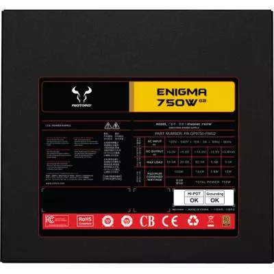 Блок питания Riotoro 750W ENIGMA G2 (PR-GP0750-FMG2) - 1 Блок питания Riotoro 750W ENIGMA G2 (PR-GP0750-FMG2) - 1