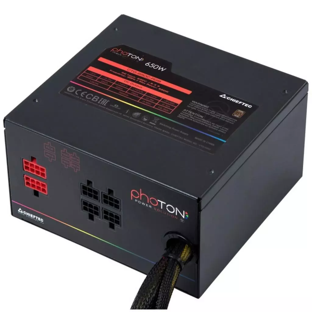 Блок питания Chieftec 650W (CTG-650C-RGB) - 1 Блок питания Chieftec 650W (CTG-650C-RGB) - 1