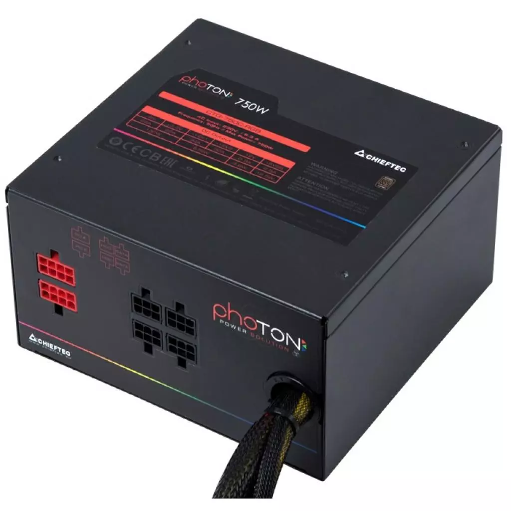 Блок питания Chieftec 750W (CTG-750C-RGB) - 1 Блок питания Chieftec 750W (CTG-750C-RGB) - 1