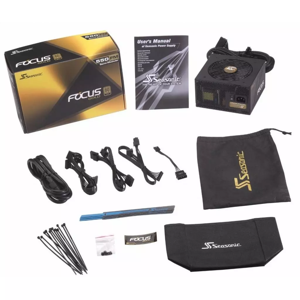 Блок питания Seasonic 550W FOCUS Gold (SSR-550FM) - 9
