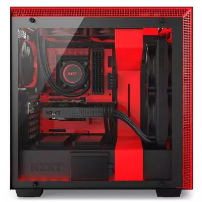 Корпус NZXT H700i MATTE BLACK/RED (CA-H700W-BR) - 3