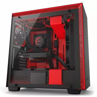 Корпус NZXT H700i MATTE BLACK/RED (CA-H700W-BR) - 11