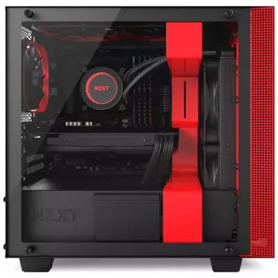 Корпус NZXT H400 Black Red (CA-H400B-BR) - 6
