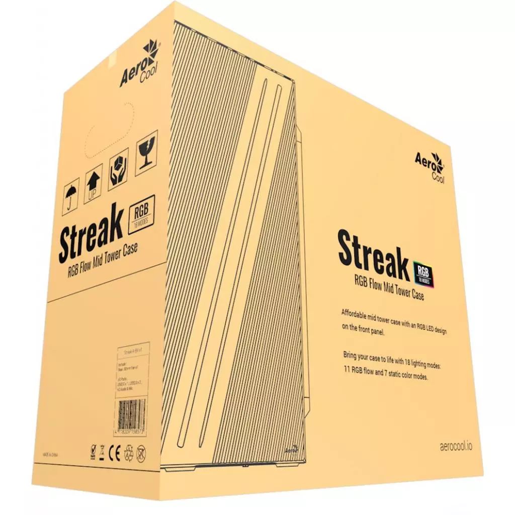 Корпус AeroCool Streak-A-BK-v1 (4718009158573) - 8