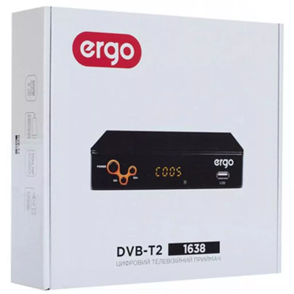 ТВ тюнер Ergo 1638 (DVB-T, DVB-T2) (STB-1638) - 7