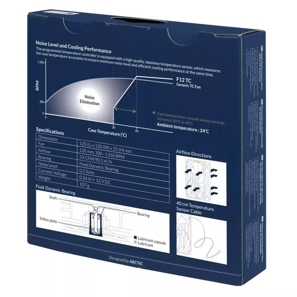 Кулер для корпуса Arctic F12 TC (AFACO-120T0-GBA01) - 6 Кулер для корпуса Arctic F12 TC (AFACO-120T0-GBA01) - 6