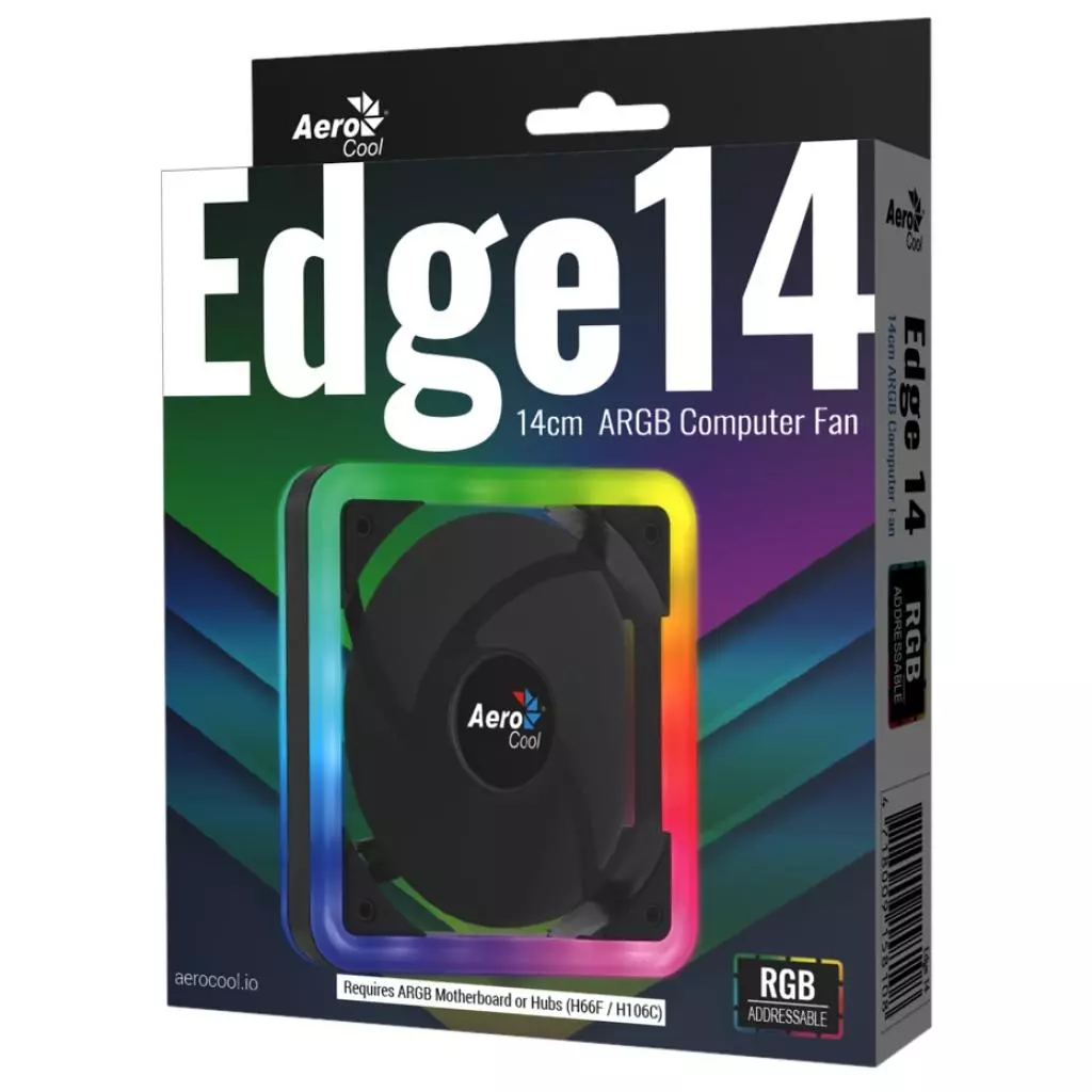Кулер для корпуса AeroCool Edge 14 ARGB (4718009158108) - 7 Кулер для корпуса AeroCool Edge 14 ARGB (4718009158108) - 7