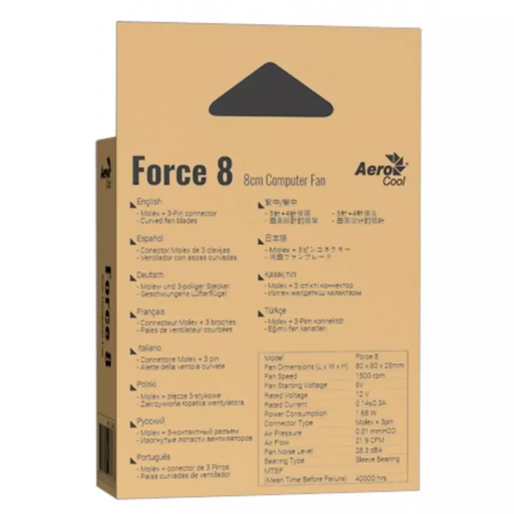 Кулер для корпуса AeroCool 4718009157927 (Force 8 Black Molex) - 5 Кулер для корпуса AeroCool 4718009157927 (Force 8 Black Molex) - 5