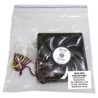 Кулер для корпуса Cooling Baby 8015 4PS - 3 Кулер для корпуса Cooling Baby 8015 4PS - 3