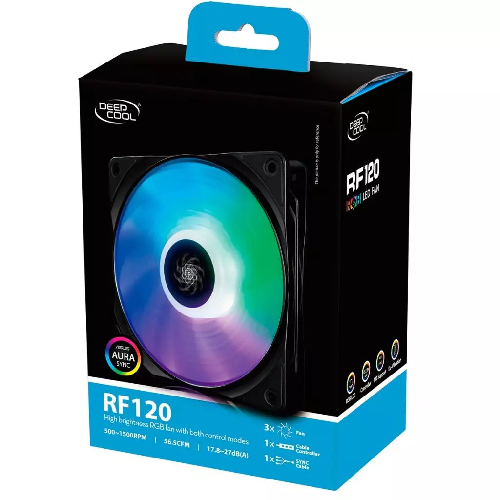 Кулер для корпуса Deepcool RF120 3 x FAN - 8 Кулер для корпуса Deepcool RF120 3 x FAN - 8