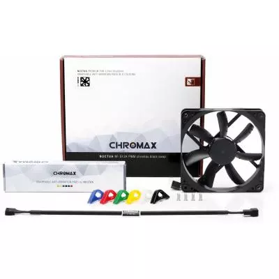 Кулер для корпуса Noctua NF-S12A PWM CHROMAX.BLACK.SWAP - 1 Кулер для корпуса Noctua NF-S12A PWM CHROMAX.BLACK.SWAP - 1
