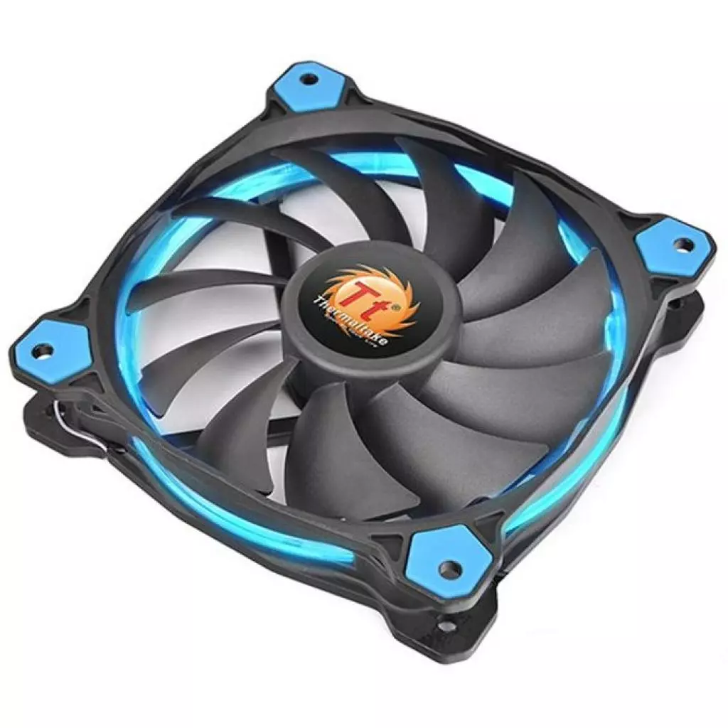 Кулер для процессора ThermalTake Riing Silent 12 Blue (CL-P022-AL12BU-A) - 4 Кулер для процессора ThermalTake Riing Silent 12 Blue (CL-P022-AL12BU-A) - 4