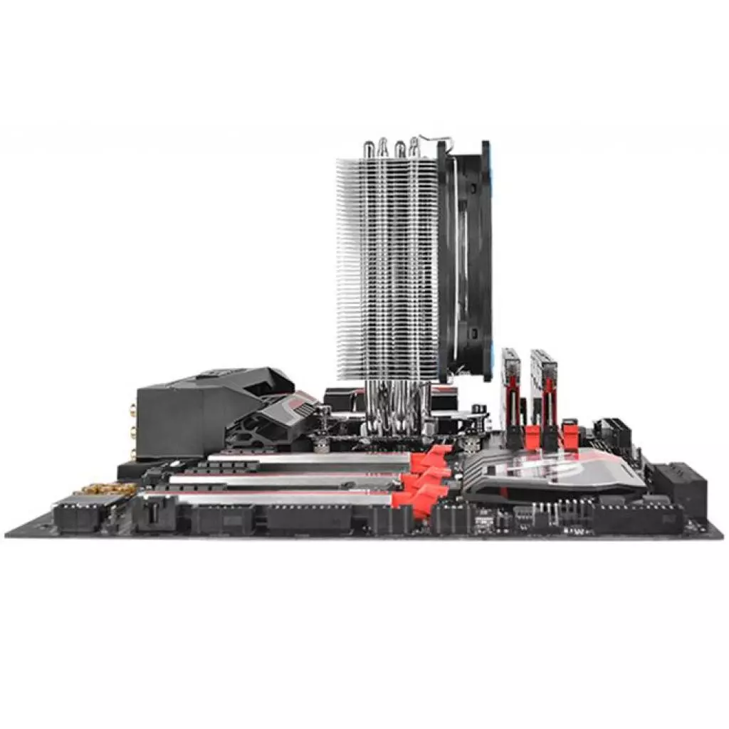 Кулер для процессора ThermalTake Riing Silent 12 Blue (CL-P022-AL12BU-A) - 9 Кулер для процессора ThermalTake Riing Silent 12 Blue (CL-P022-AL12BU-A) - 9