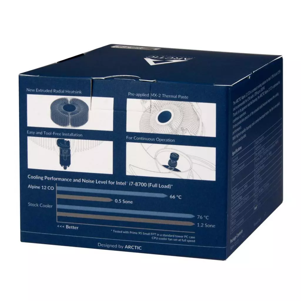 Кулер для процессора Arctic Alpine 12 CO (ACALP00031A) - 7 Кулер для процессора Arctic Alpine 12 CO (ACALP00031A) - 7